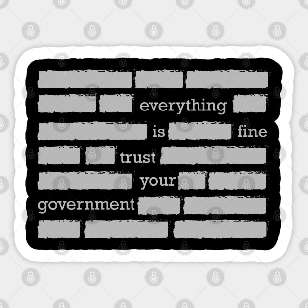 conspiracy theory trust your government funny gift Sticker by MrTeee